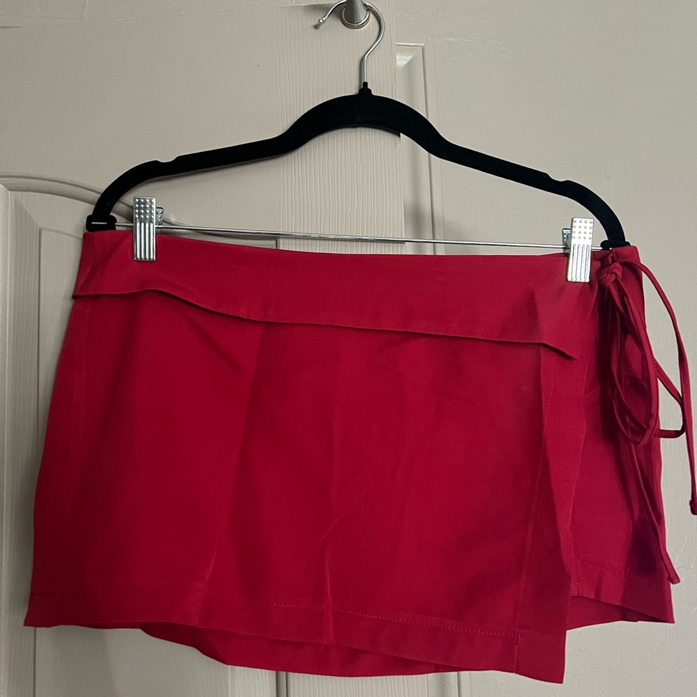 Edikted Cherry Red Skirt